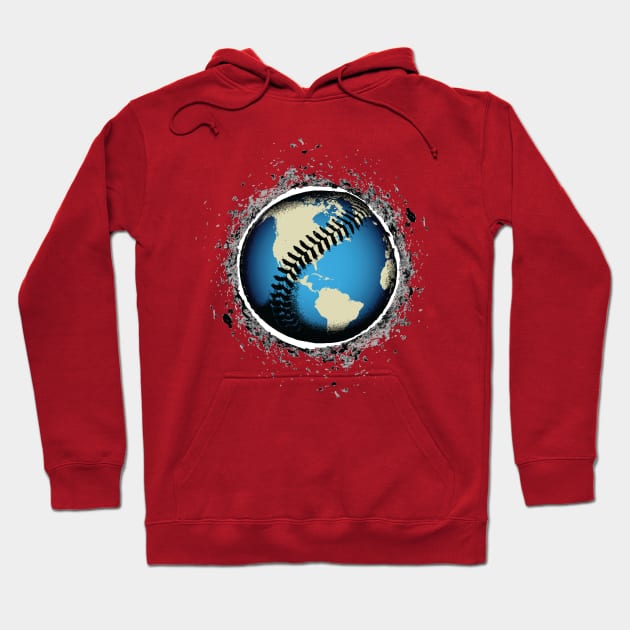 It's A Baseball World Hoodie by KAMonkey